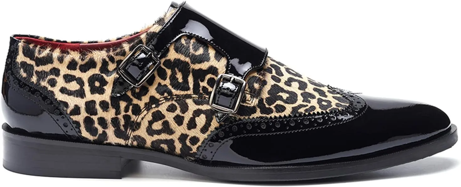 Carlos Santana Kai Double Monk for Men | Double Buckle Strap | Full Grain Calfskin Leather | Rubber Outsole | Ortholite Leather Footbed | Full Leather Lining | Reliable Traction & Slip Resistance