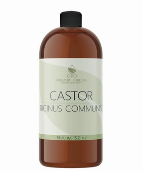 Castor Bean Oil - Pure, Cold Pressed, Vegan, Non-GMO 32 oz - Bulk Wholesale Castor Oil for Hair, Nails, Eyelashes, Eyebrows, Beard, Mustache
