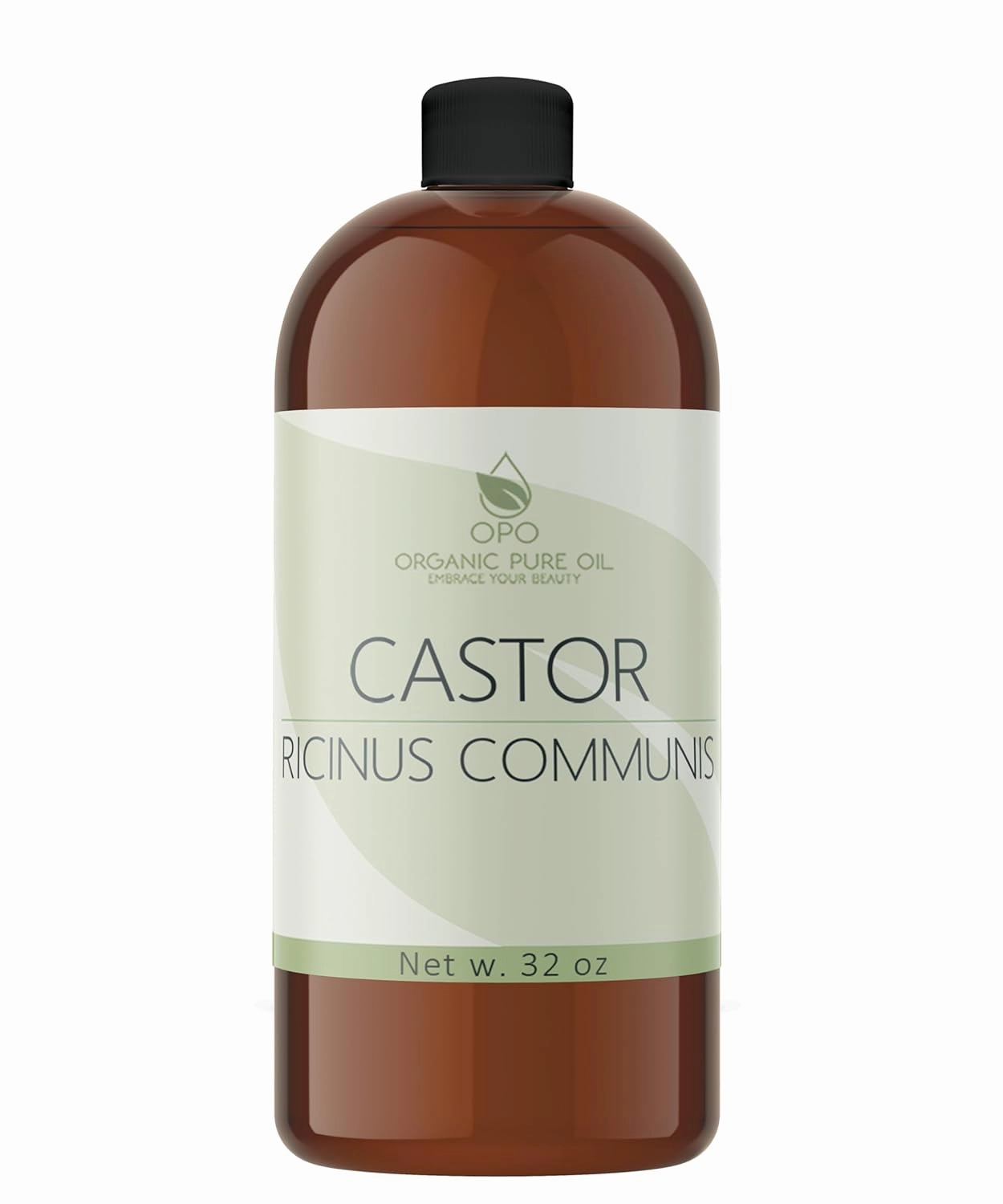 Castor Bean Oil - Pure, Cold Pressed, Vegan, Non-GMO 32 oz - Bulk Wholesale Castor Oil for Hair, Nails, Eyelashes, Eyebrows, Beard, Mustache