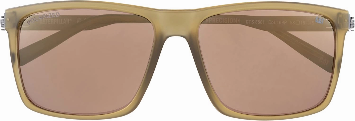 Caterpillar Precision 8501 Men's Polarized Square Sunglasses