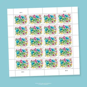 Celebration Blooms 2024 (Sheet of 20) First-Class Mail Forever Postage Stamps