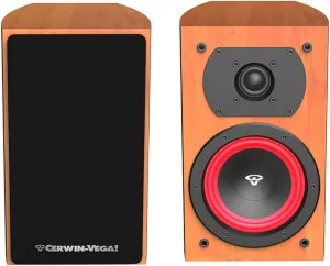 CERWIN-VEGA! Home Audio LA165C 6.5 inch 150 Watts 2-Way Bookshelf Speakers Color Cognac