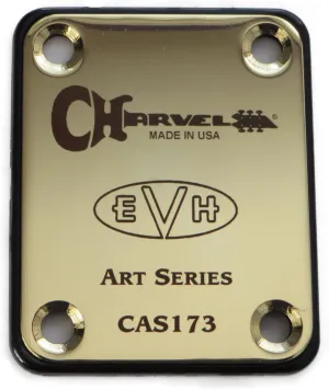 Charvel EVH Art Series Tribute Guitar Neck Plate - Gold Custom Engraved
