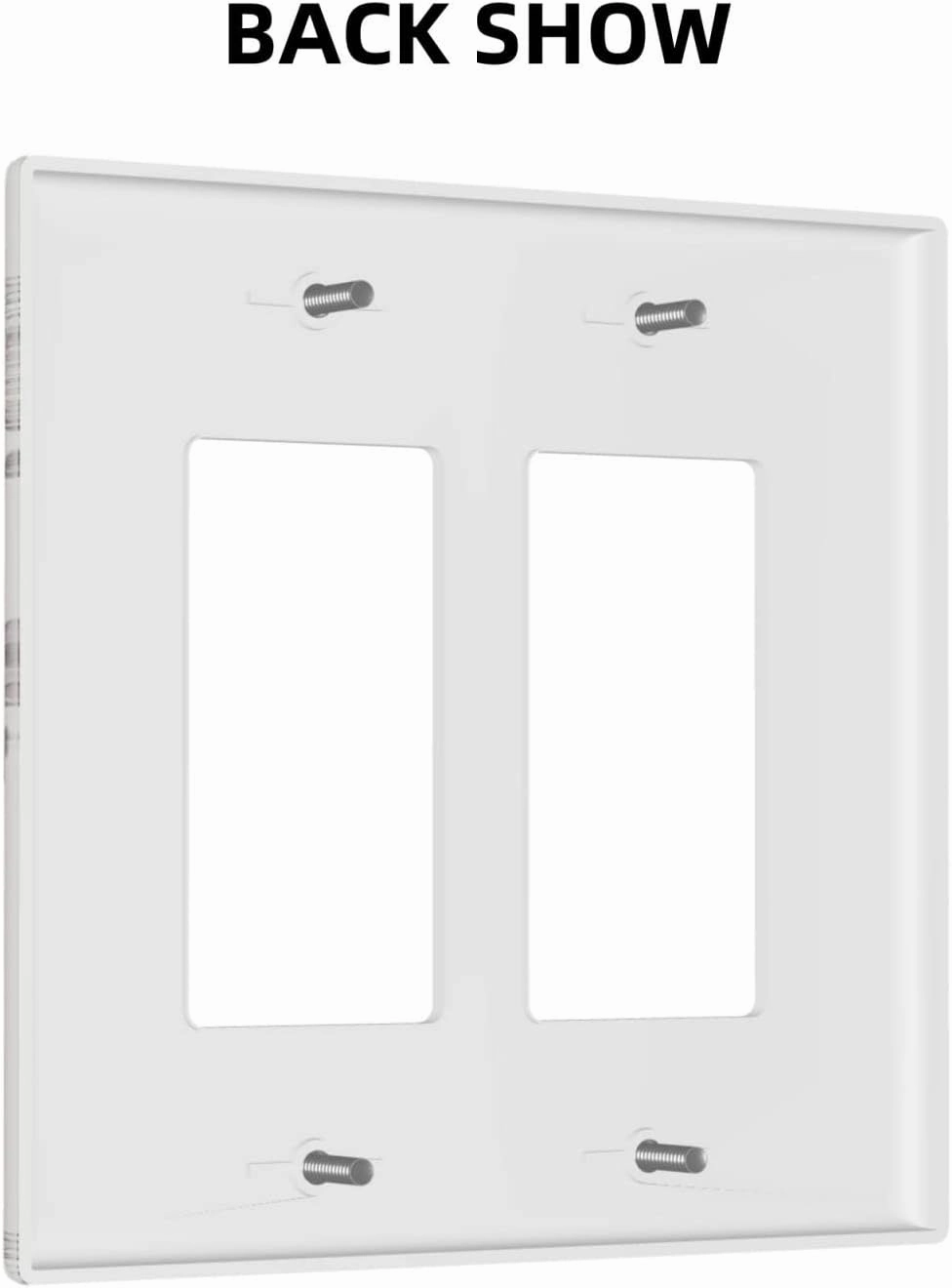 Chicken Cocks And Hens Sketch Rooster 2 Gang Rocker Light Switch Cover Decorative Double Decora Wall Plate Electrical Faceplate GFCI Outlet Covers Switchplate for Bathroom Home Decor