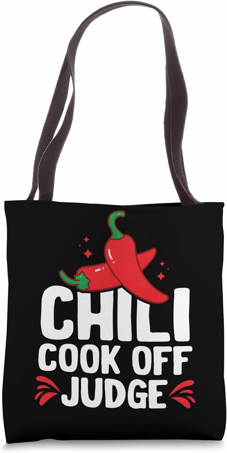 Chili Cook Off Judge Red Pepper Fun Cook Off Flavor Spicy Tote Bag
