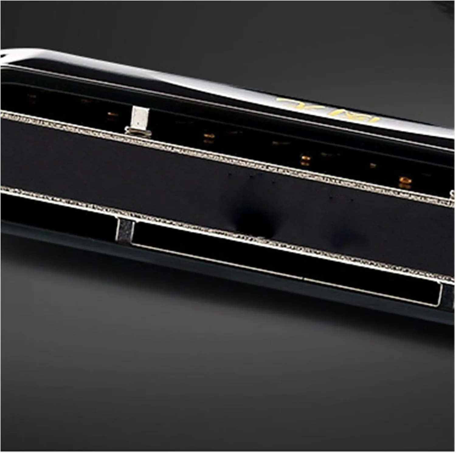 Chromatic harmonica 12 holes 48 notes C key advanced professional performance beginner(Gold)