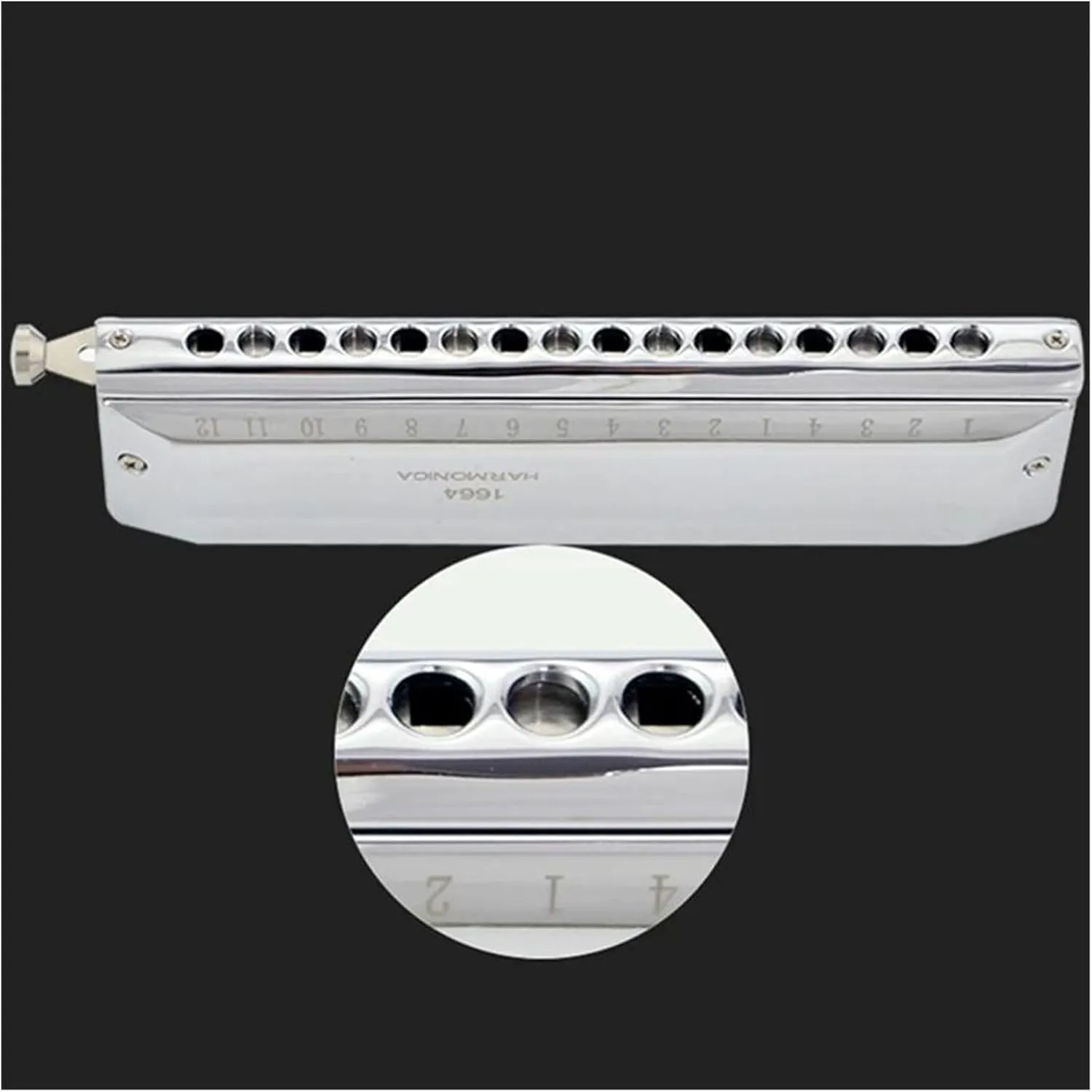 Chromatic Harmonica 16 Hole Professional Armonica(Gold)