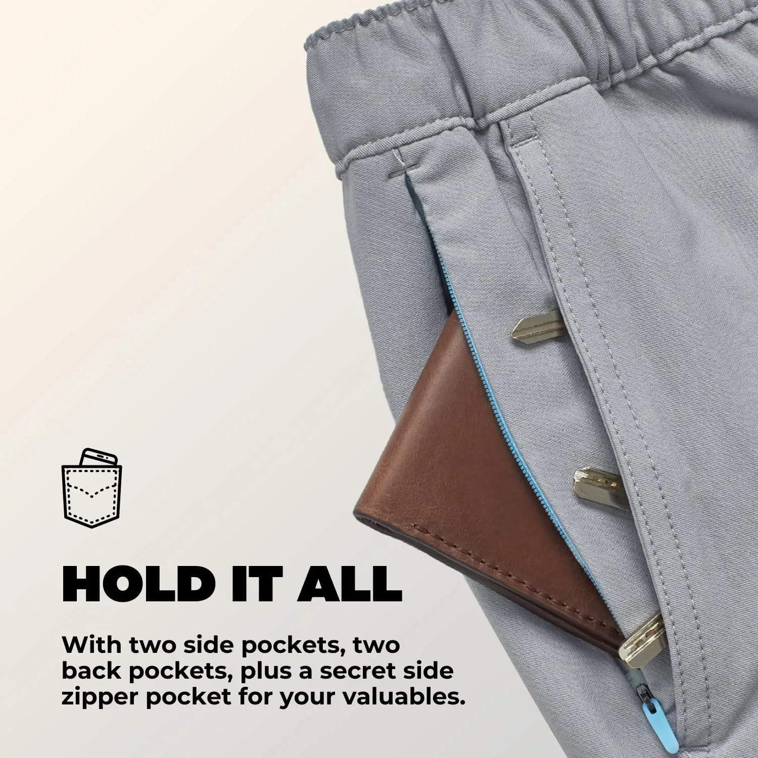 Chubbies Everywear Pants – Men’s Chino Pants with 4-Way Stretch, Tapered Leg Fit, Wrinkle-Resistant Stretch Pants, 30” Inseam
