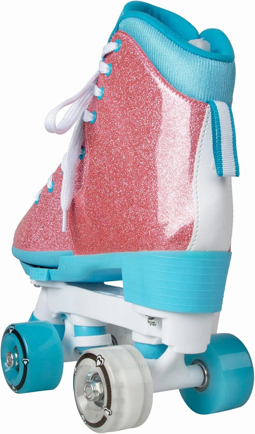 Circle Society Adjustable Kids Roller Skates, Sizes 12-3 & 3-7 US, Indoor & Outdoor Roller Skates, Comfortable Lace-Up Design for Beginners, Fun Gift for Girls, Toddler Quad Skates for Youth & Teens
