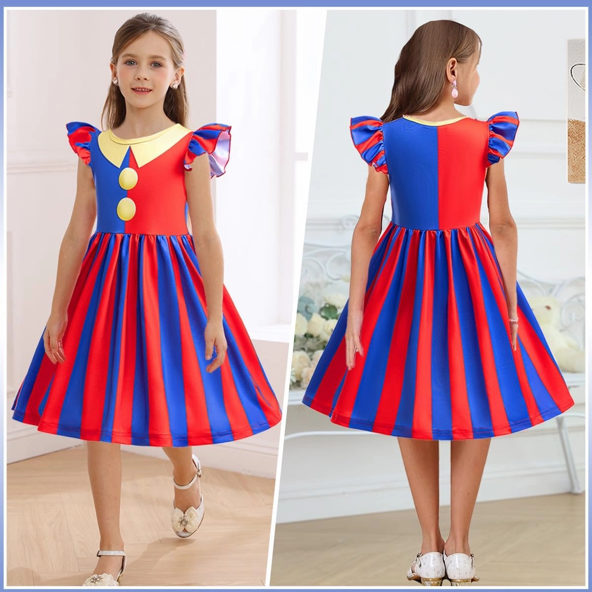 Circus Costume for Little Girls Kid Fancy Carnival Halloween Cosplay Dress