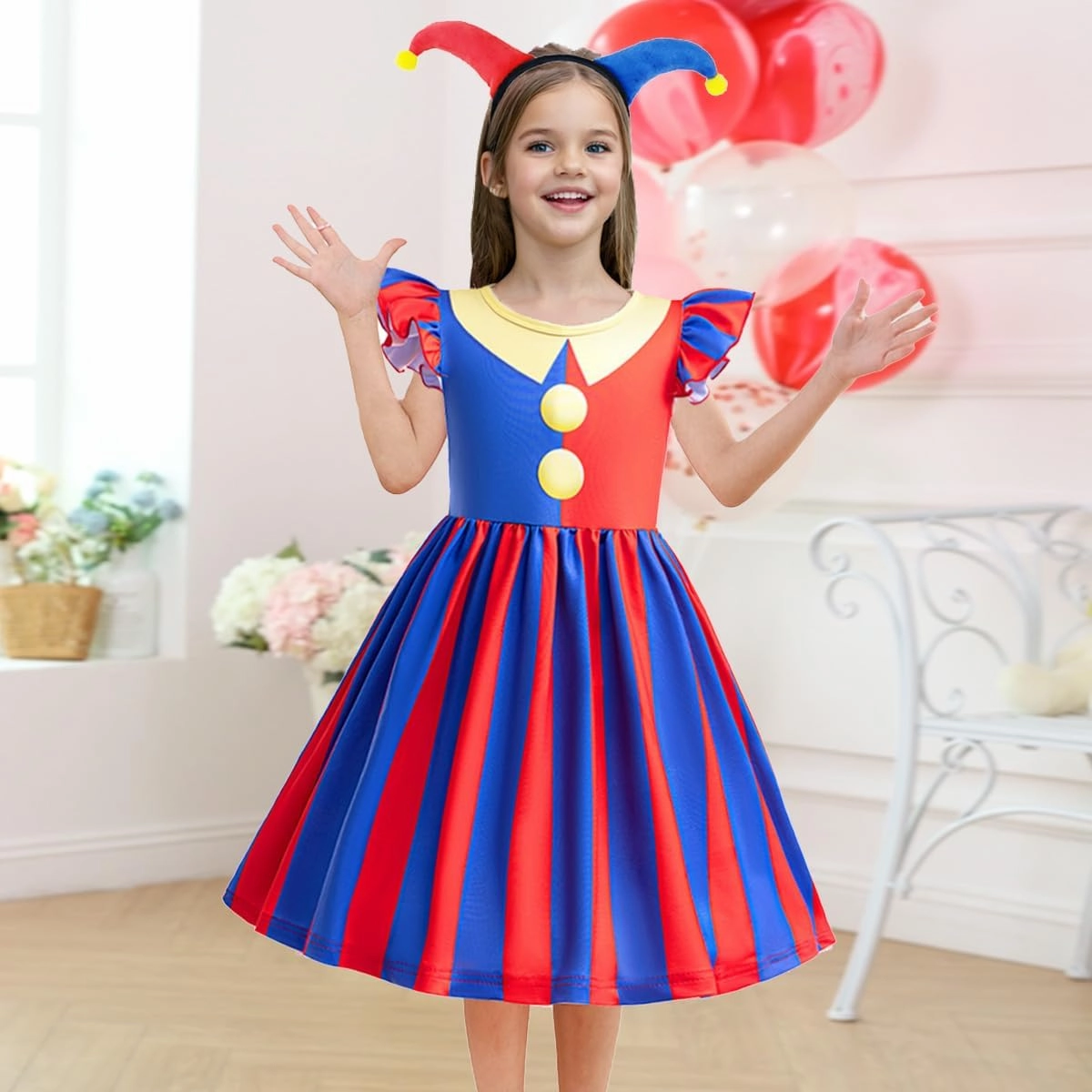 Circus Costume for Little Girls Kid Fancy Carnival Halloween Cosplay Dress