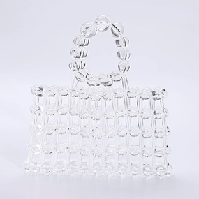 Clear Crystal Handbag