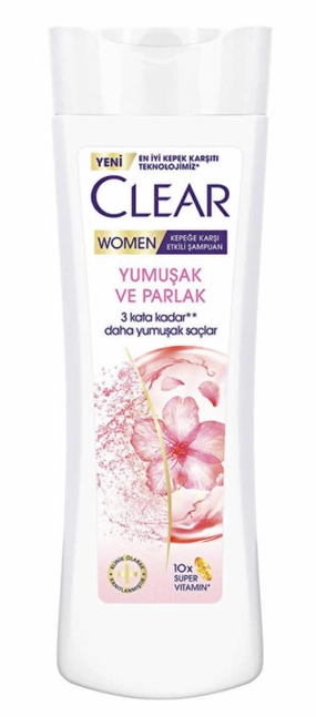 Clear Women Anti-Dandruff Shampoo Soft Shiny Cherry Blossom Essence & Keratin 350 ml