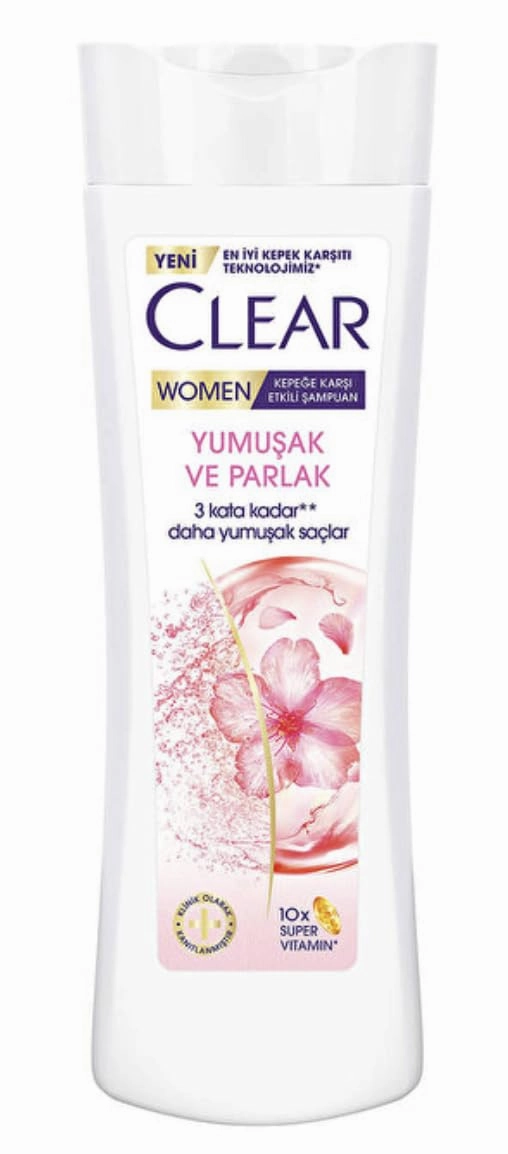 Clear Women Anti-Dandruff Shampoo Soft Shiny Cherry Blossom Essence & Keratin 350 ml