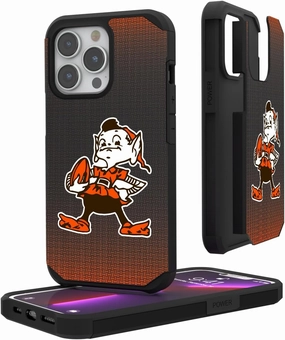 Cleveland Browns Linen Logo iPhone Rugged Case