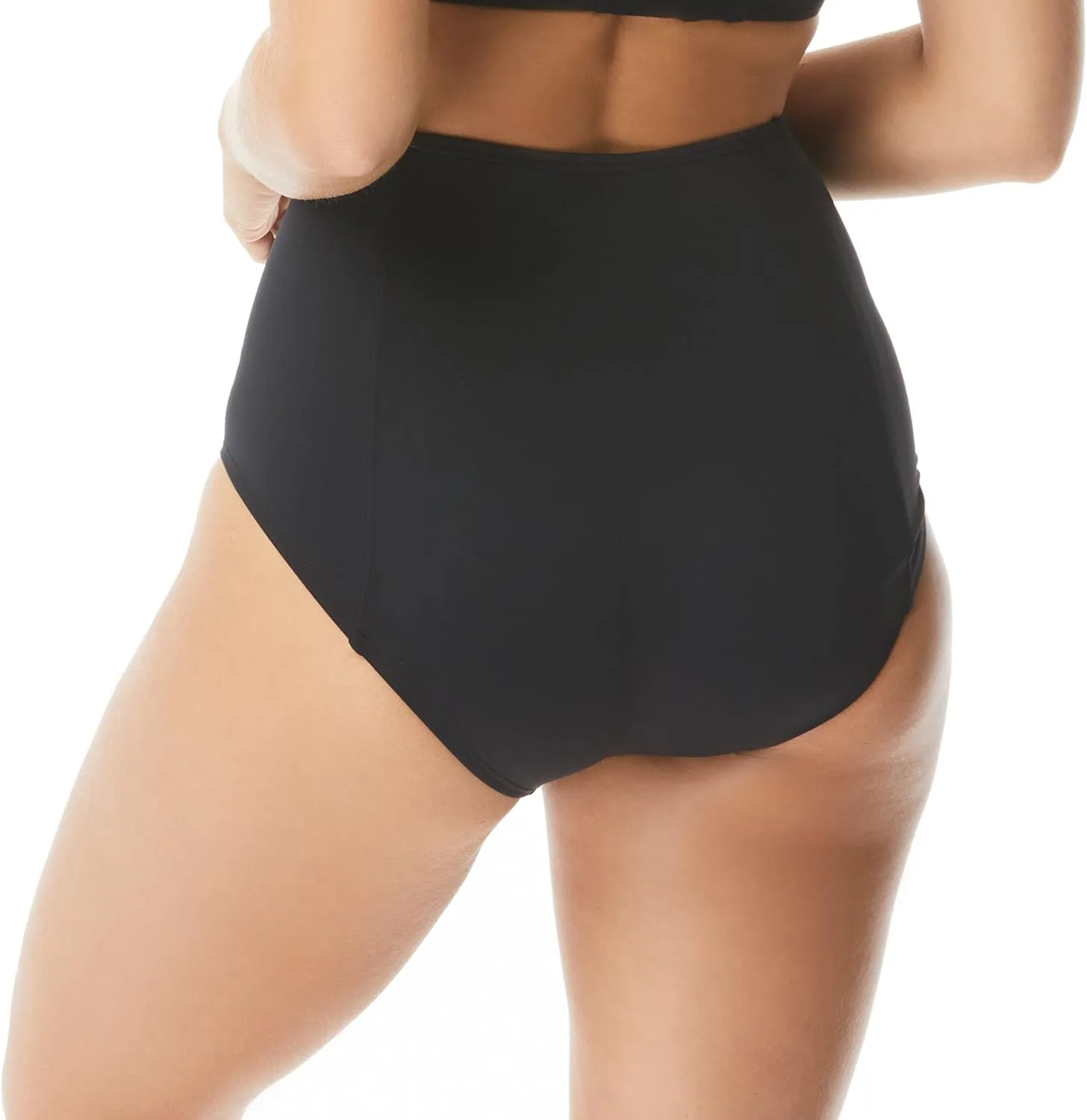Coco Contours High Waist Bikini Bottom — Swimsuit Bottom with Shapemaker Lining — Lift, Tummy Control