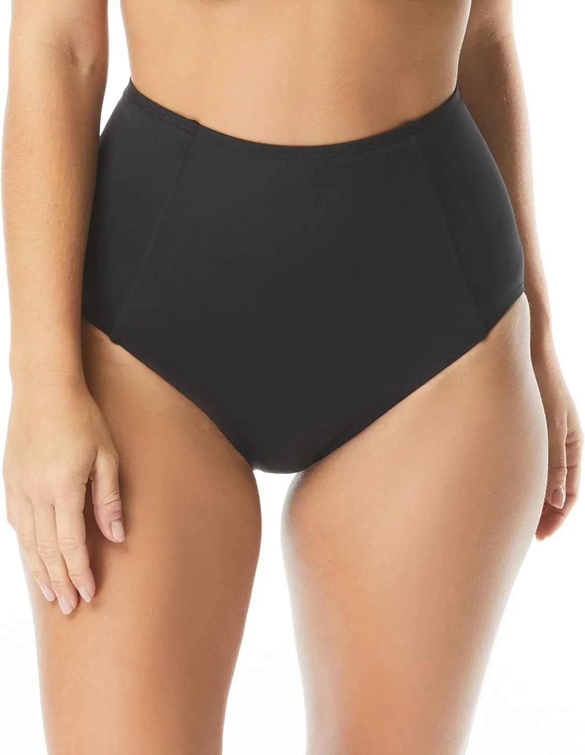 Coco Contours High Waist Bikini Bottom — Swimsuit Bottom with Shapemaker Lining — Lift, Tummy Control