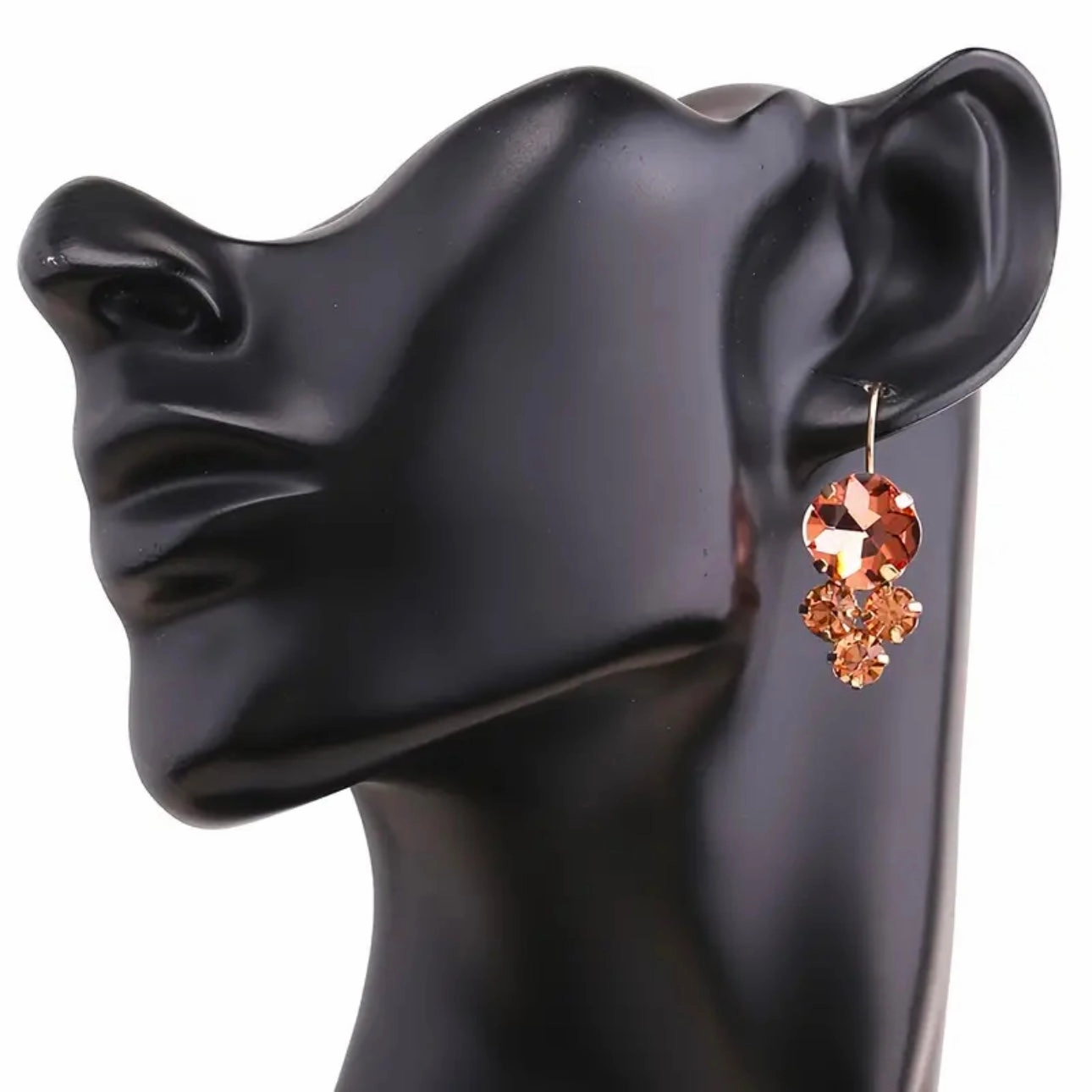Color Rich Dangle Earrings-Pear