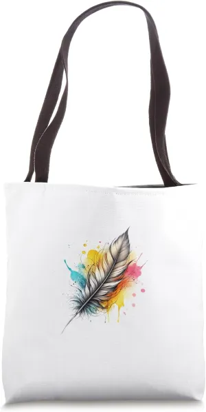 Colorful Quill Tote - Alexi Ricci Tote Bag