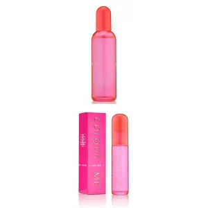 COLOUR ME Neon Pink Fragrance Set by Milton-Lloyd - EDP Spray Perfumes for Women - Amber Floral Woody Scent - Mandarin, Ginger Notes, Jasmine, and Vanilla - for Vibrant Ladies - 2 pc