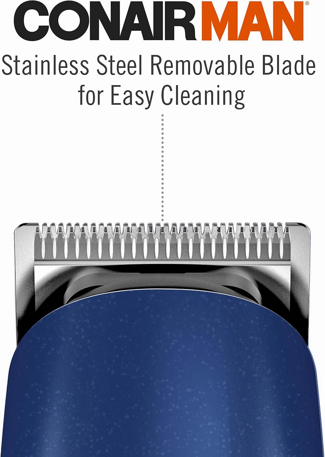 ConairMAN Beard Trimmer for Men Includes Nose and Ear Hair Trimmer and with 5-Position Comb Attachment, 5 piece Men's Grooming Kit, Battery Operated