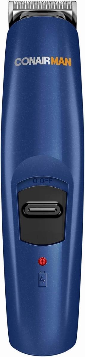 ConairMAN Beard Trimmer for Men Includes Nose and Ear Hair Trimmer and with 5-Position Comb Attachment, 5 piece Men's Grooming Kit, Battery Operated