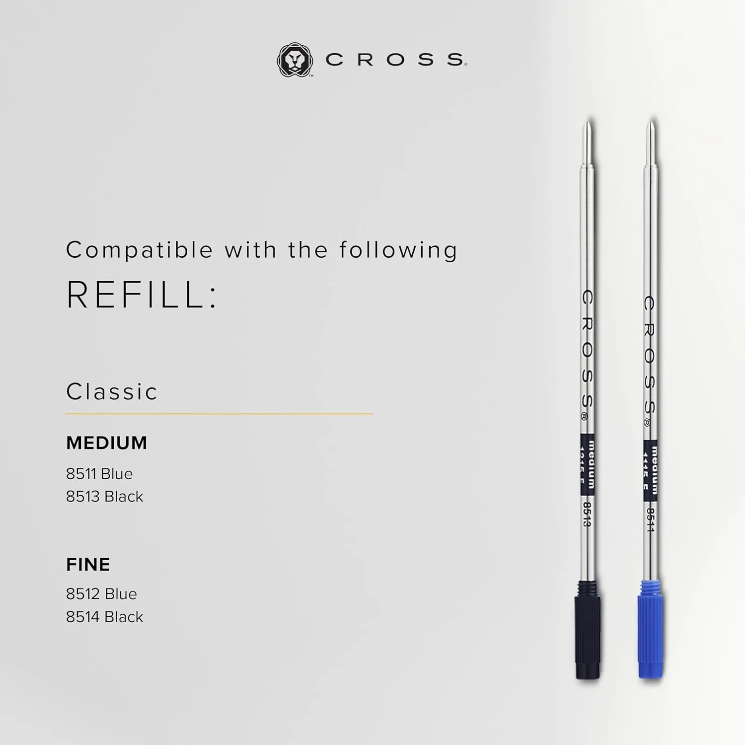 Cross Calais Refillable Ballpoint Pen Presented in a Luxury Gift Box - Medium Point, Black Ink, Matte Black