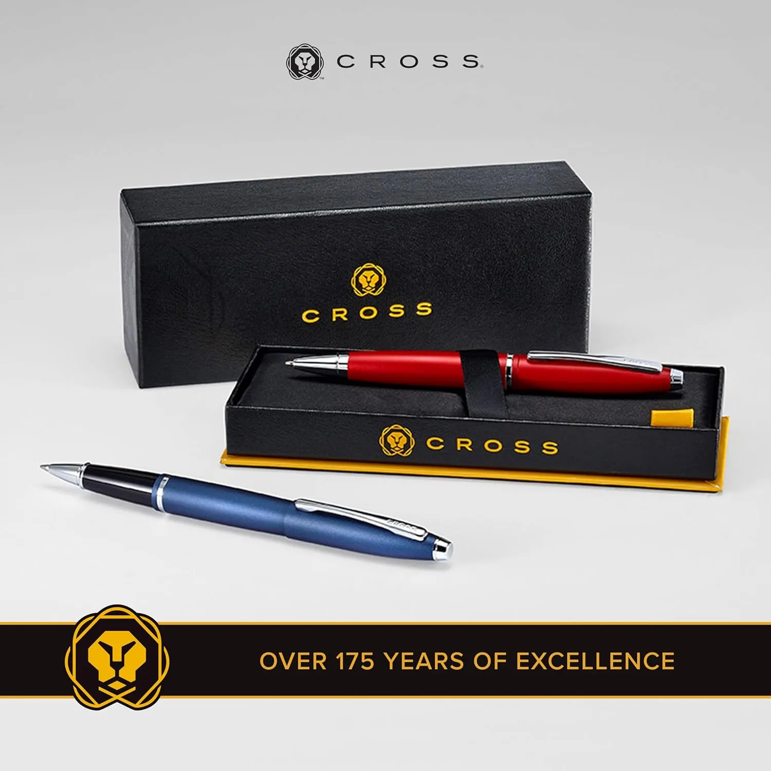 Cross Calais Refillable Ballpoint Pen Presented in a Luxury Gift Box - Medium Point, Black Ink, Matte Black
