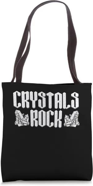 Crystals Harder Than Rock Stone Elements Crystal Tote Bag