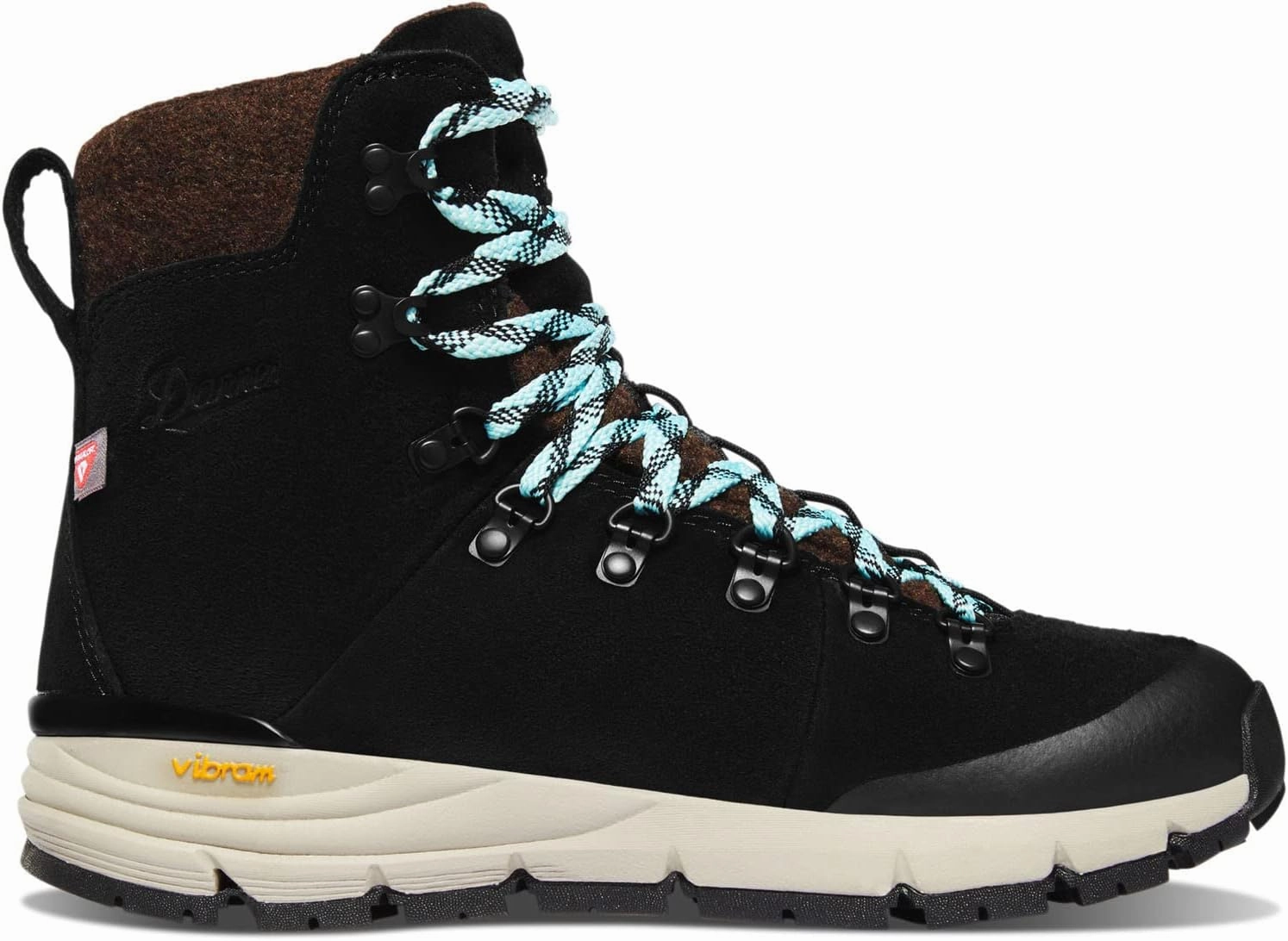 Danner Women's Compression Arctic 600 Side-Zip 7" Black/Spark Blue 200G