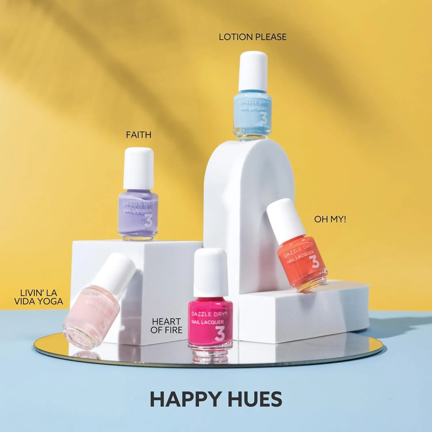 Dazzle Dry Mini Flight - Happy Hues- 5 Mini Lacquers