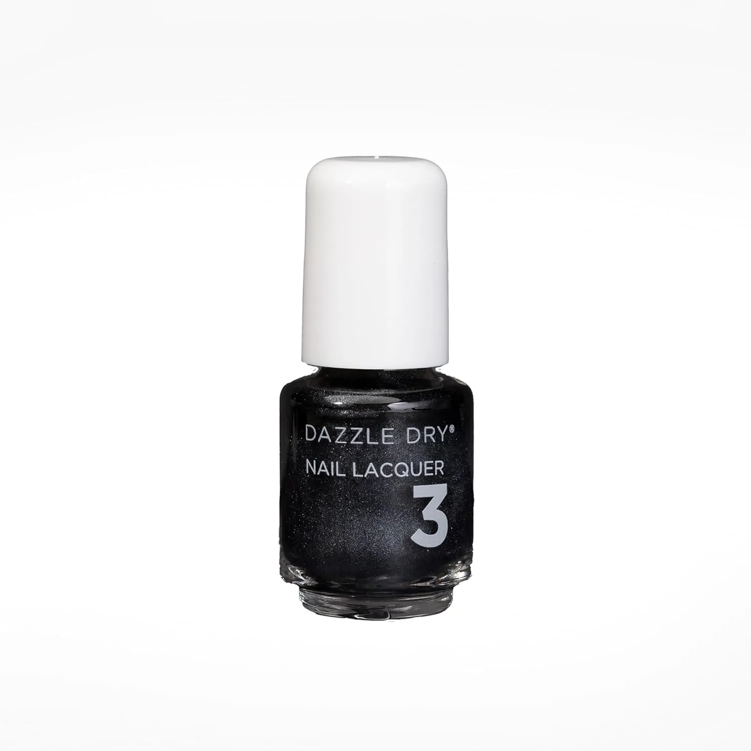 Dazzle Dry Nail Mini Lacquer (Step 3) - Bold - A full coverage shimmer, dark gunmetal gray/black. Full coverage shimmer. (0.17 fl oz / 5 Manicures)