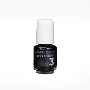 Dazzle Dry Nail Mini Lacquer (Step 3) - Bold - A full coverage shimmer, dark gunmetal gray/black. Full coverage shimmer. (0.17 fl oz / 5 Manicures)