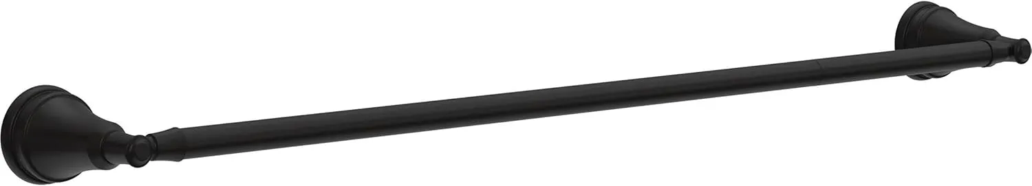 Delta Mylan (1-Pack) 18'' w/ 6" Extender Towel Rack for Bathroom Matte Black Extendable 18-24" Towel Bar for Bathroom Wall Towel Holder Rod Wall Mounted MYN18-MB