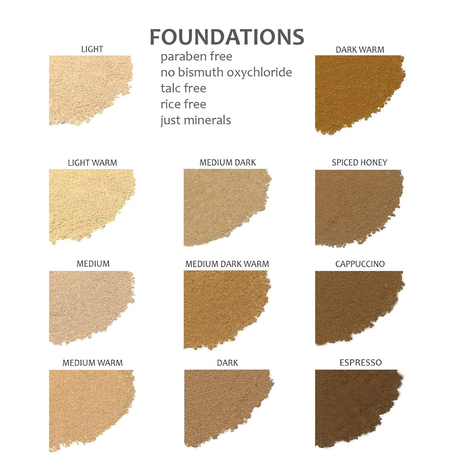 Demure Mineral Make Up, Mineral Foundation Makeup, Concealer Makeup, Natural Makeup Made with Pure Crushed Minerals, Loose Face Powder. Demure Mineral Makeup (Espresso)