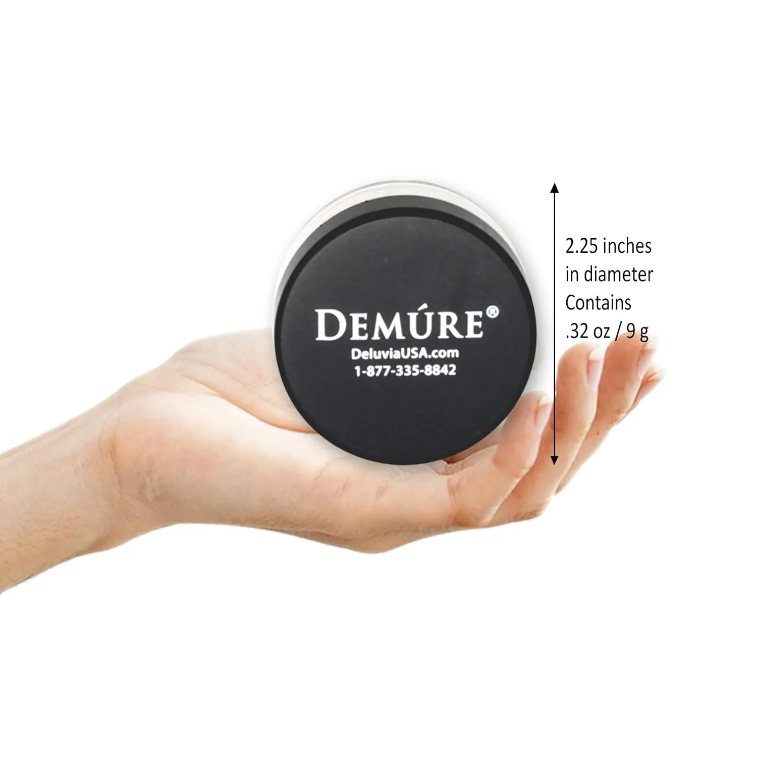 Demure Mineral Make Up, Mineral Foundation Makeup, Concealer Makeup, Natural Makeup Made with Pure Crushed Minerals, Loose Face Powder. Demure Mineral Makeup (Espresso)