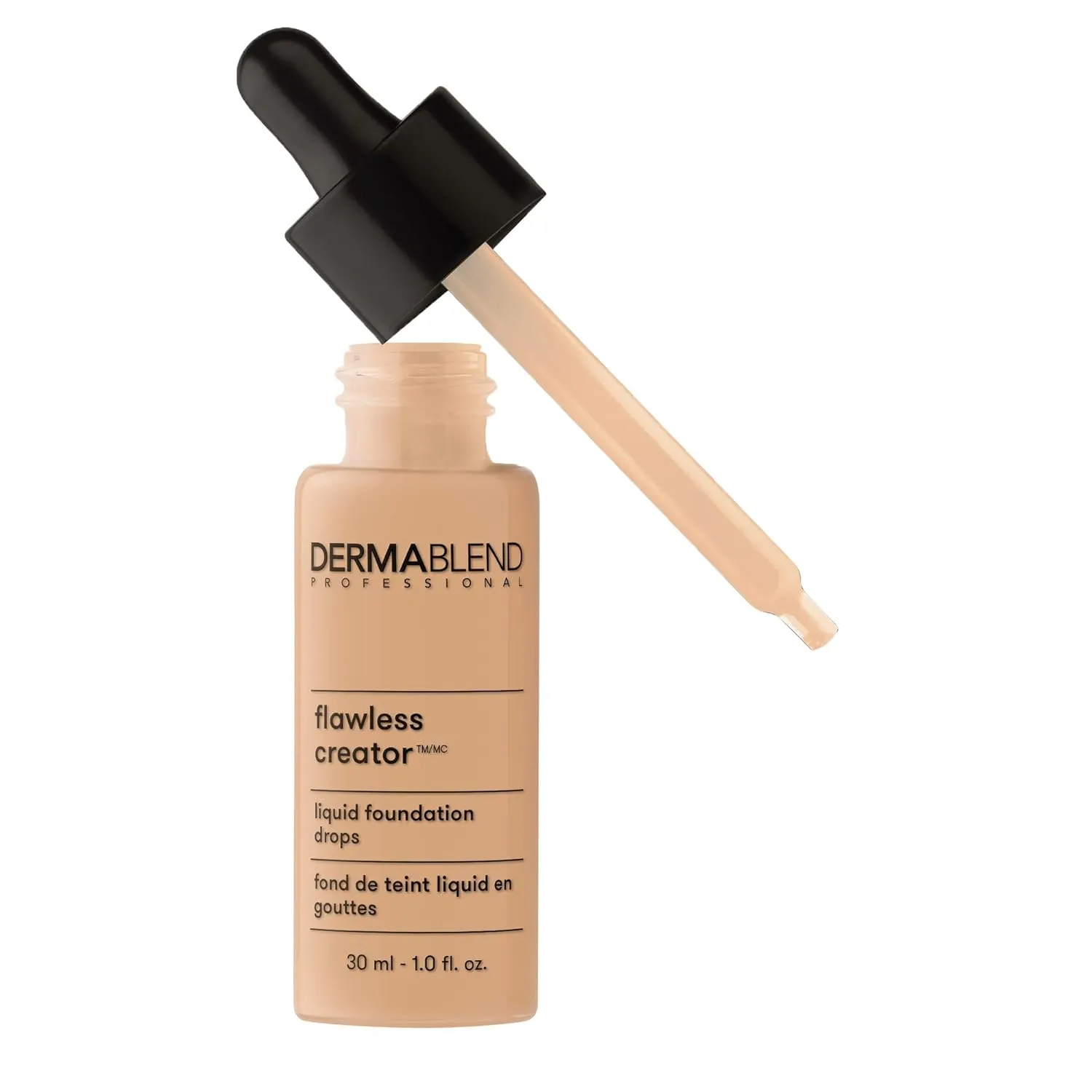 Dermablend Flawless Creator Multi-Use Liquid Foundation Makeup, Full Coverage Lightweight Buildable Foundation, Natural Finish, 1 Fl oz.