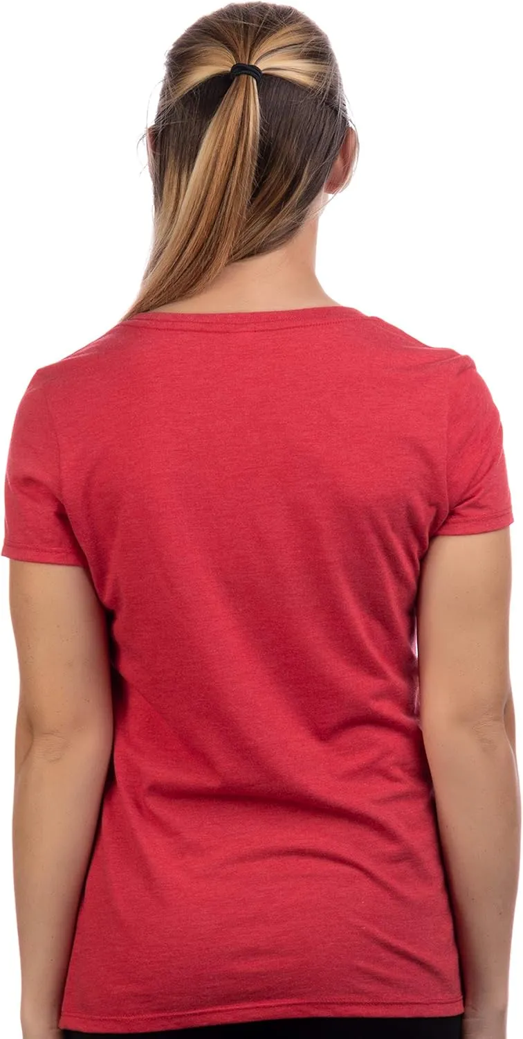 Detroit | Classic Retro City Grey Blue Red Black Detroiter 313 Cool Michigan Women V-Neck T-Shirt Top