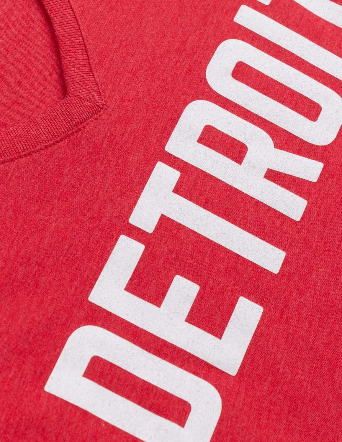 Detroit | Classic Retro City Grey Blue Red Black Detroiter 313 Cool Michigan Women V-Neck T-Shirt Top