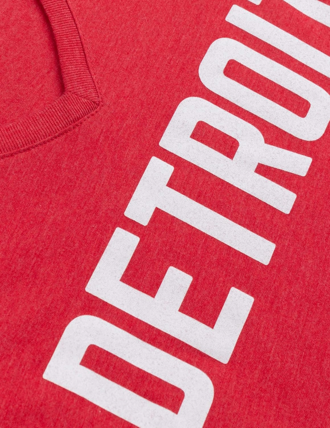 Detroit | Classic Retro City Grey Blue Red Black Detroiter 313 Cool Michigan Women V-Neck T-Shirt Top