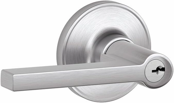 Dexter by Schlage J54SOL626 Solstice Keyed Entry Lever, Satin Chrome