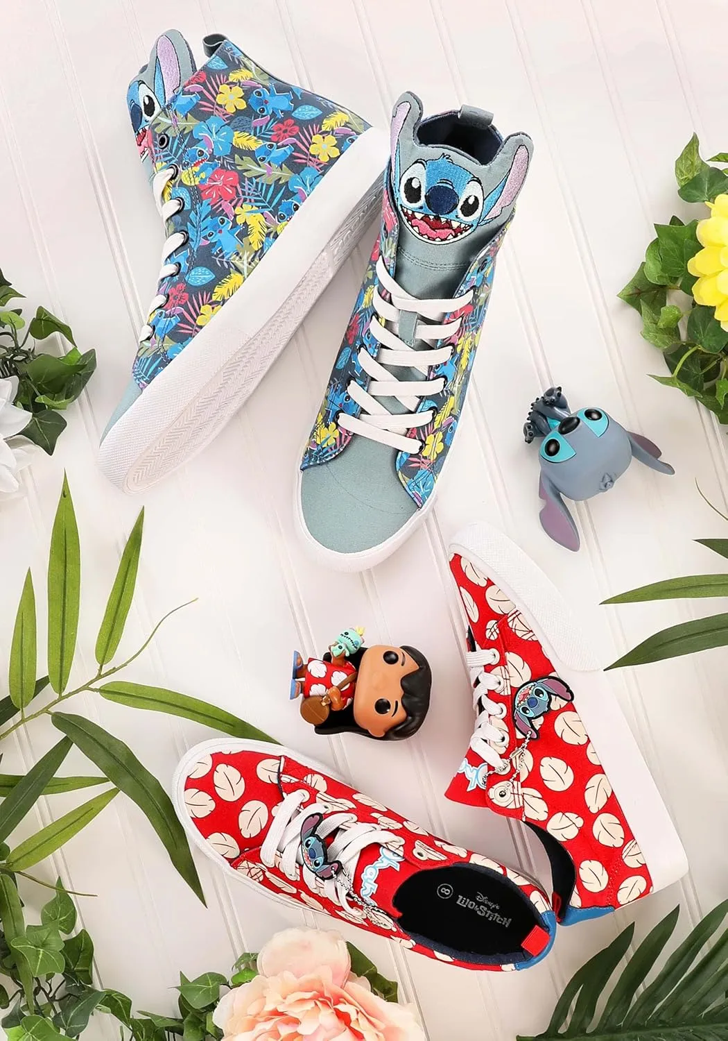 Disney Lilo & Stitch Low-Top Red Unisex Shoes