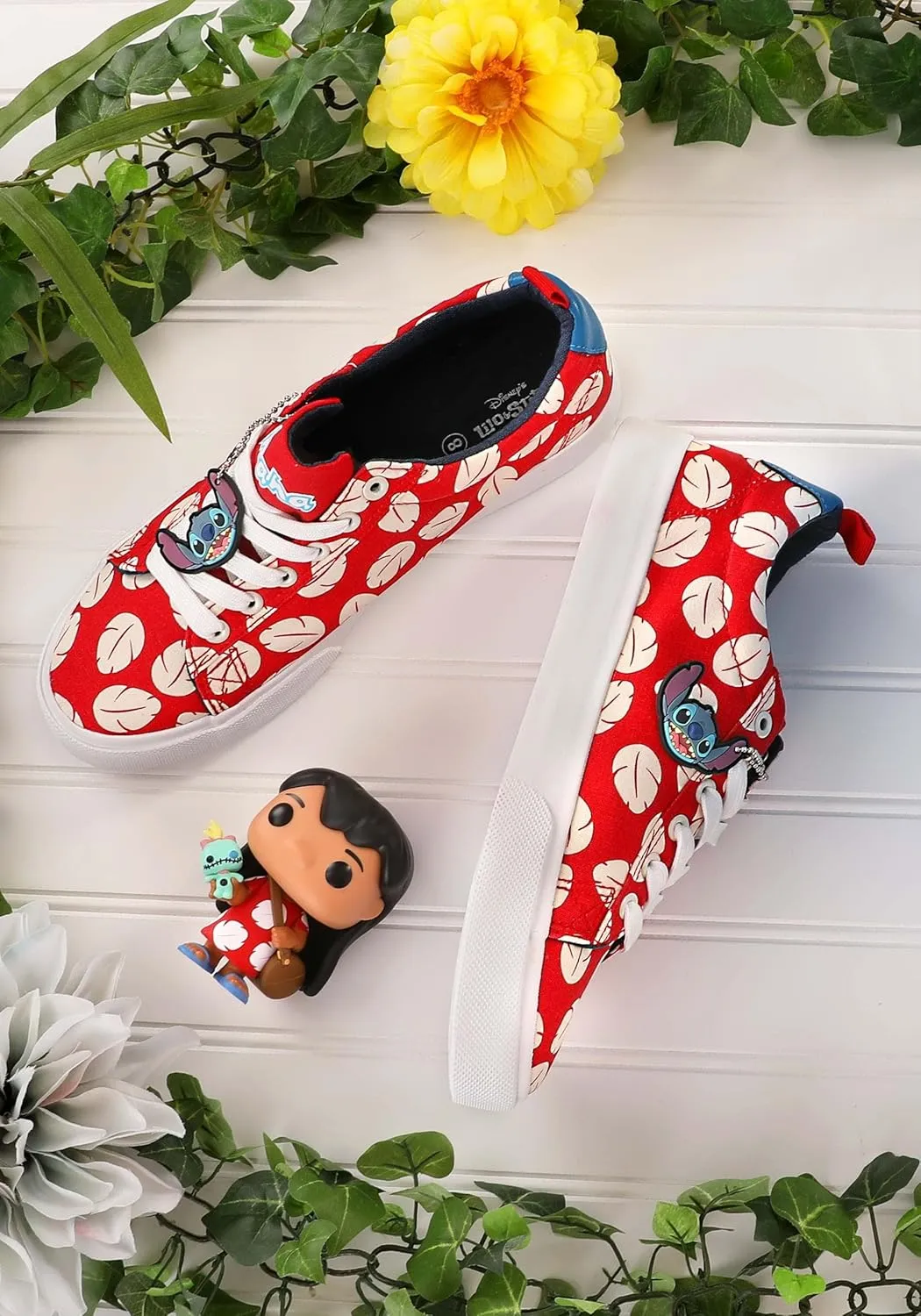 Disney Lilo & Stitch Low-Top Red Unisex Shoes