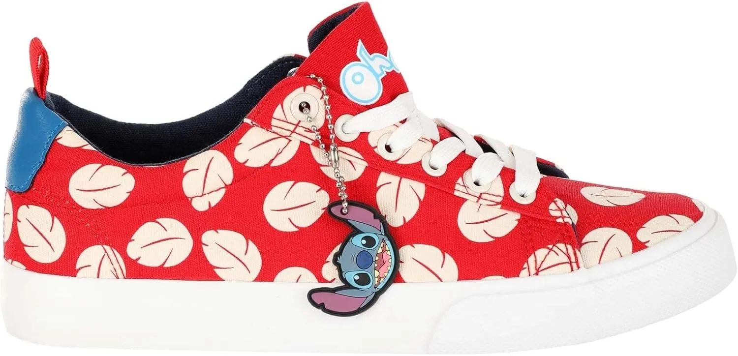 Disney Lilo & Stitch Low-Top Red Unisex Shoes