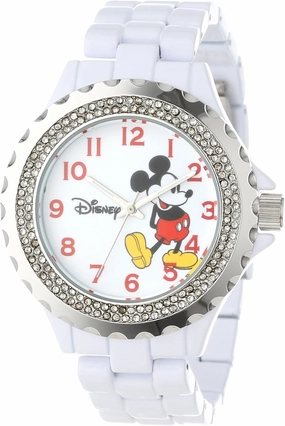 Disney Adult Enamel Sparkle Analog Quartz Bracelet Watch