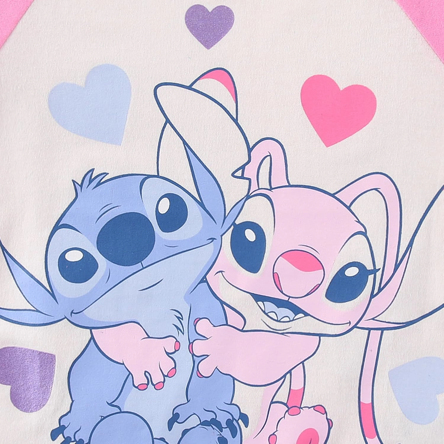 Disney Lilo & Stitch Girls Short Sleeve T-Shirt and French Terry Shorts Set for Big Kids