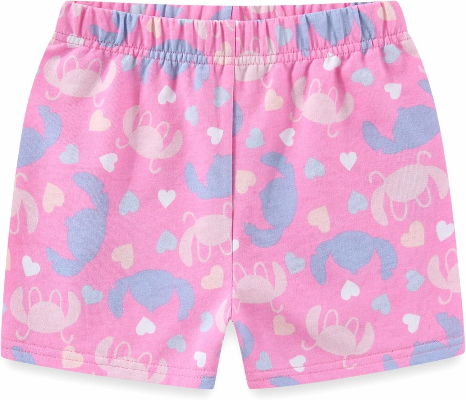 Disney Lilo & Stitch Girls Short Sleeve T-Shirt and French Terry Shorts Set for Big Kids