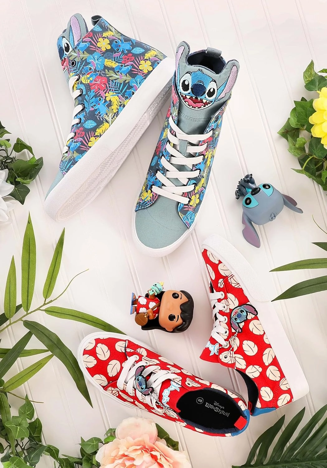 Disney Lilo & Stitch Low-Top Red Unisex Shoes