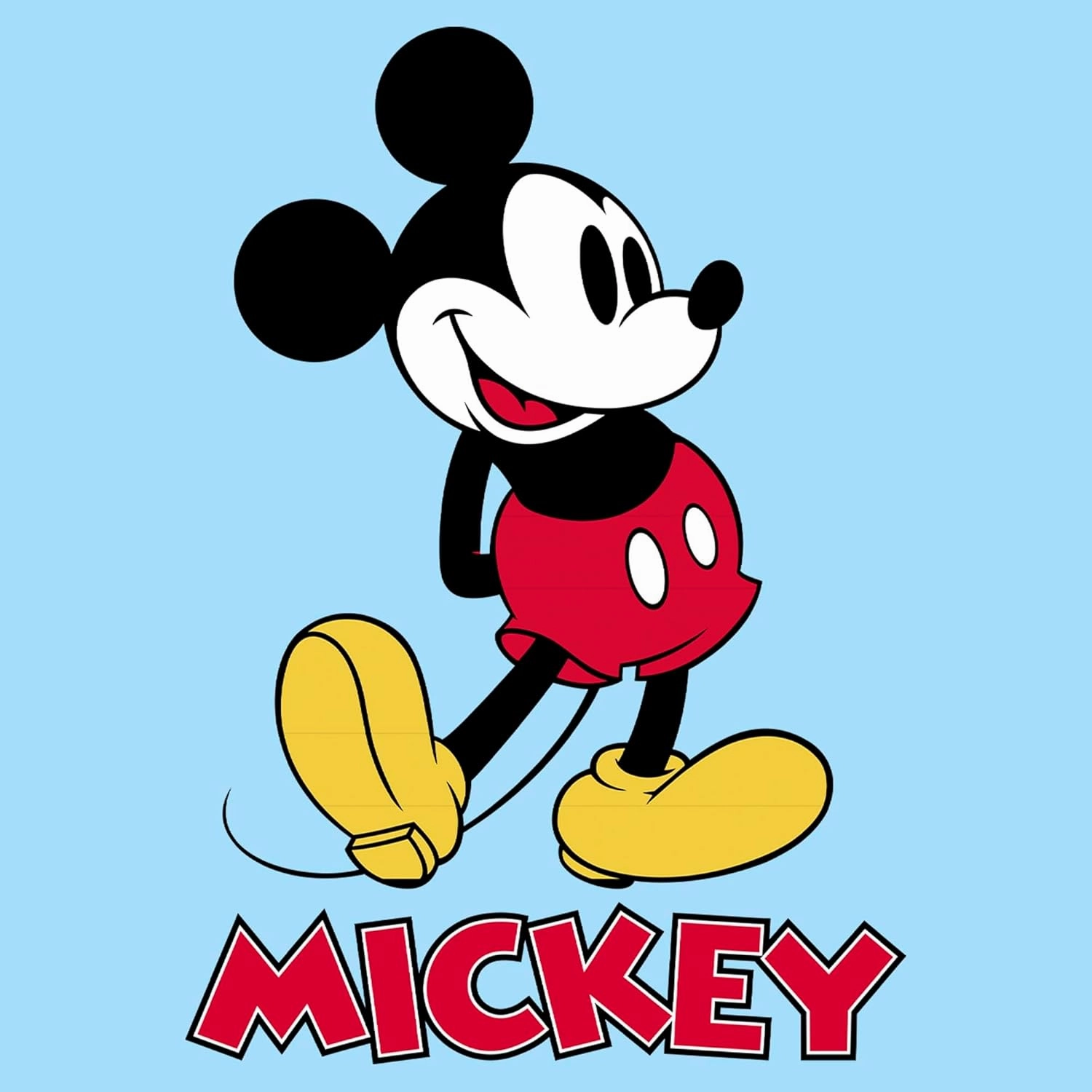 Disney Men's Full Size Mickey Mouse Distressed Look T-Shirt