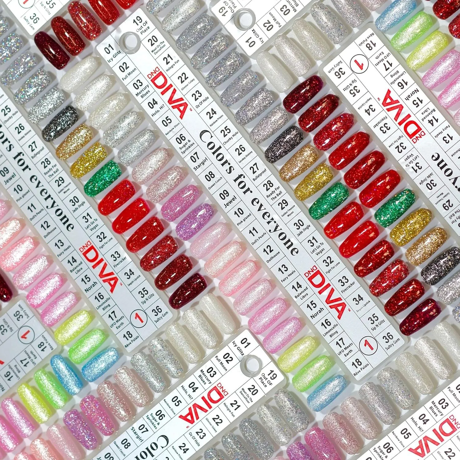 DND Gel Diva Polish Set, Mirrorball Collection, UV/LED Gel Polish and Air Dry Nail Lacquer, Matching Chip-Free Polish Duo, Pink010 Pink Glazed, 0.5 Fl Oz Each